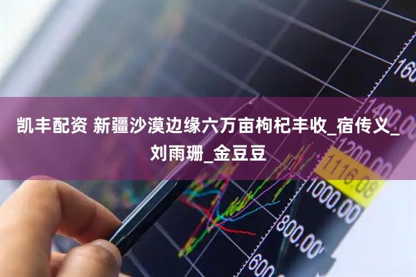 凯丰配资 新疆沙漠边缘六万亩枸杞丰收_宿传义_刘雨珊_金豆豆