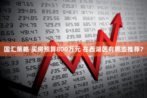 国汇策略 买房预算800万元 在西湖区有哪些推荐？